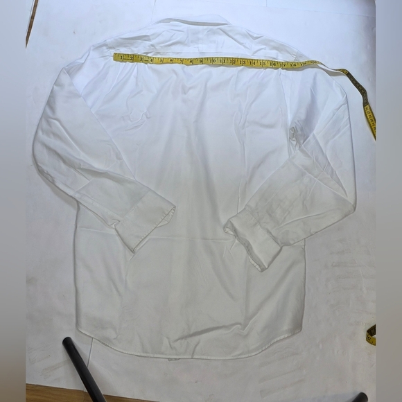 Hudson Men's White Dress Shirt. 100% cotton.Good condition. 15.5 N - Picture 7 of 10